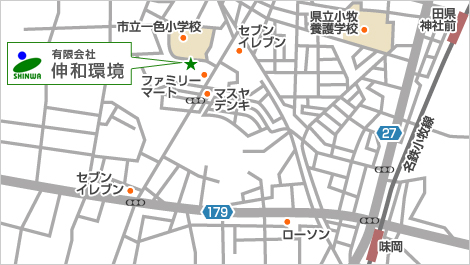 地図 〒485-0003 小牧市久保一色3458-1